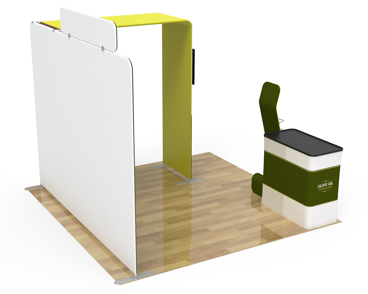10ft Custom Archy Monitor Trade Show Booth Kit M