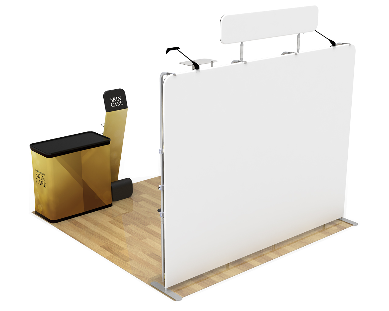 10ft Custom Multi-way Shelving Trade Show Booth Kit E
