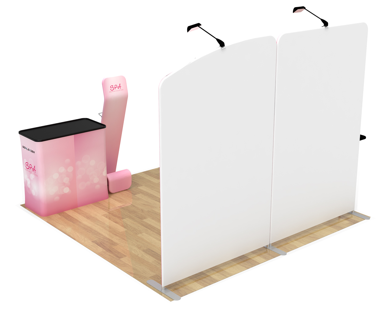 10ft Custom Panels Portable Trade Show Booth Kit A1