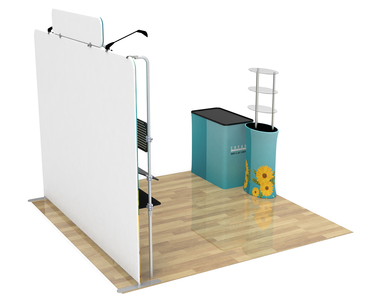 10ft Custom Portable Trade Show Booth Kit D