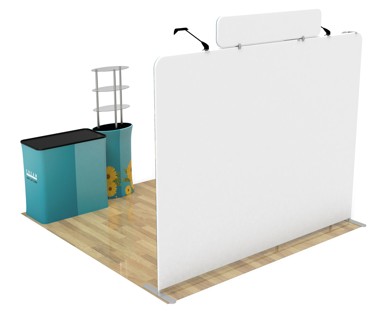 10ft Custom Portable Trade Show Booth Kit D