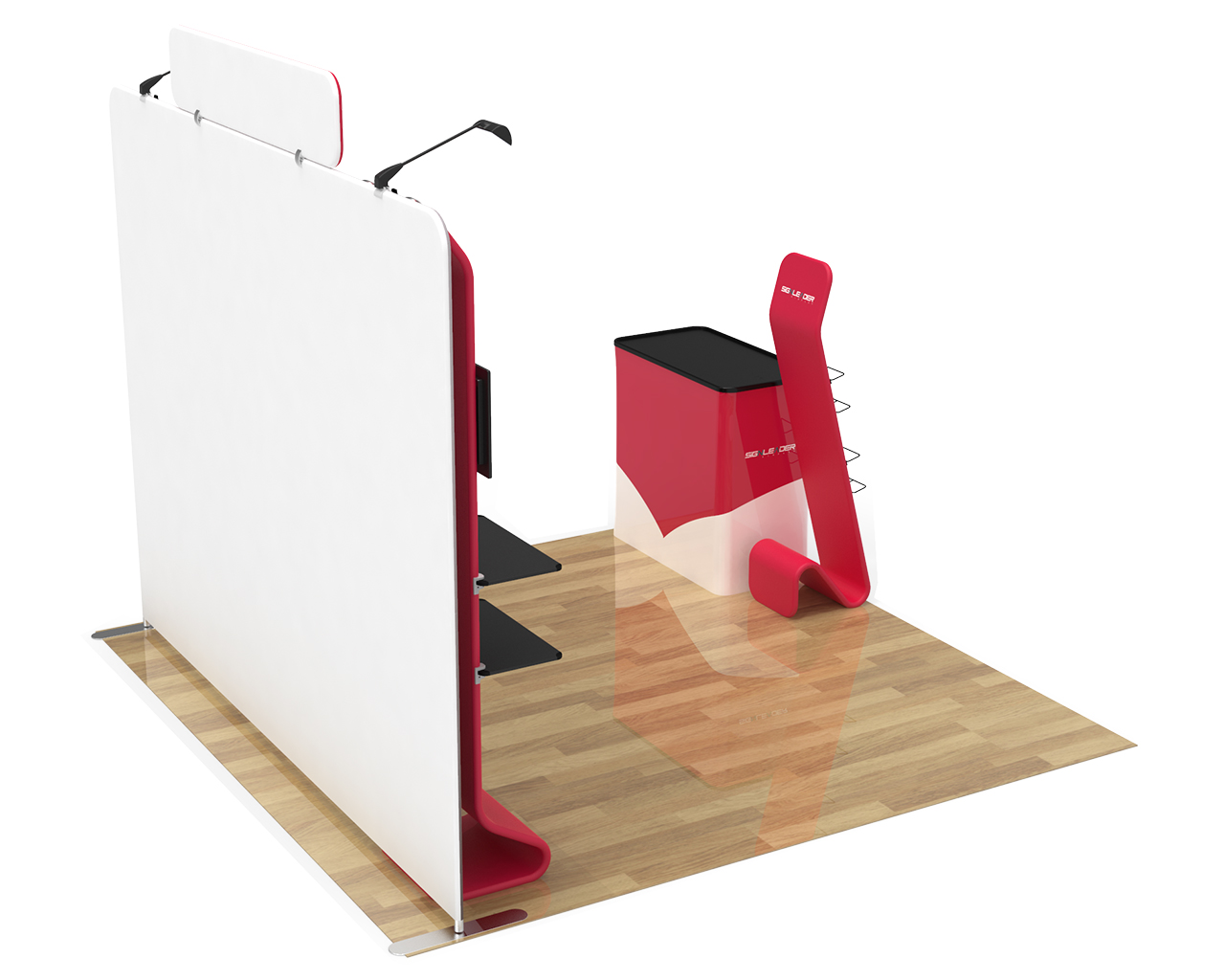 10ft Custom Portable Trade Show Booth Kit F
