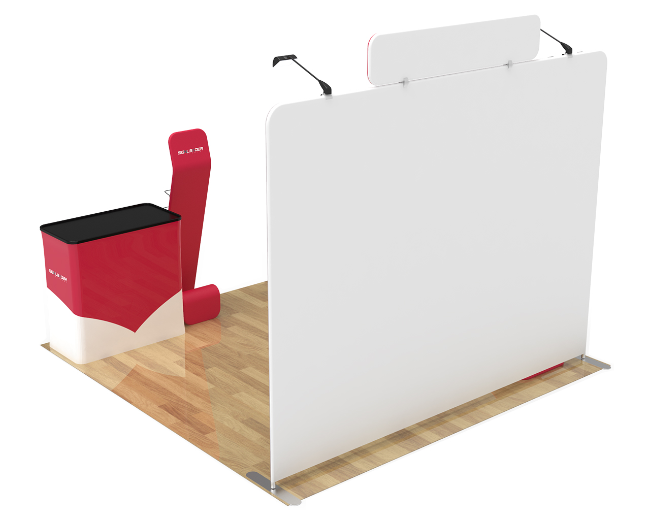 10ft Custom Portable Trade Show Booth Kit F