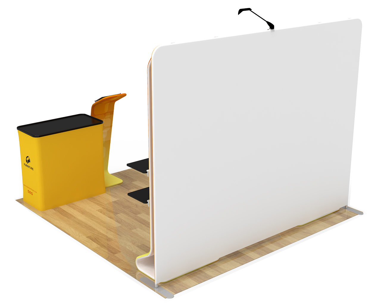 10ft Custom Portable Trade Show Booth Kit G