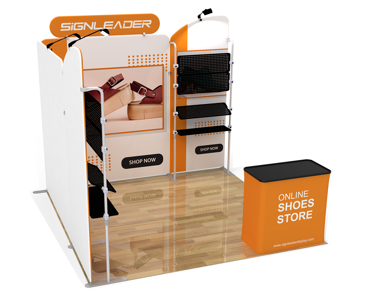 10ft Custom Portable Trade Show Booth Kit Q