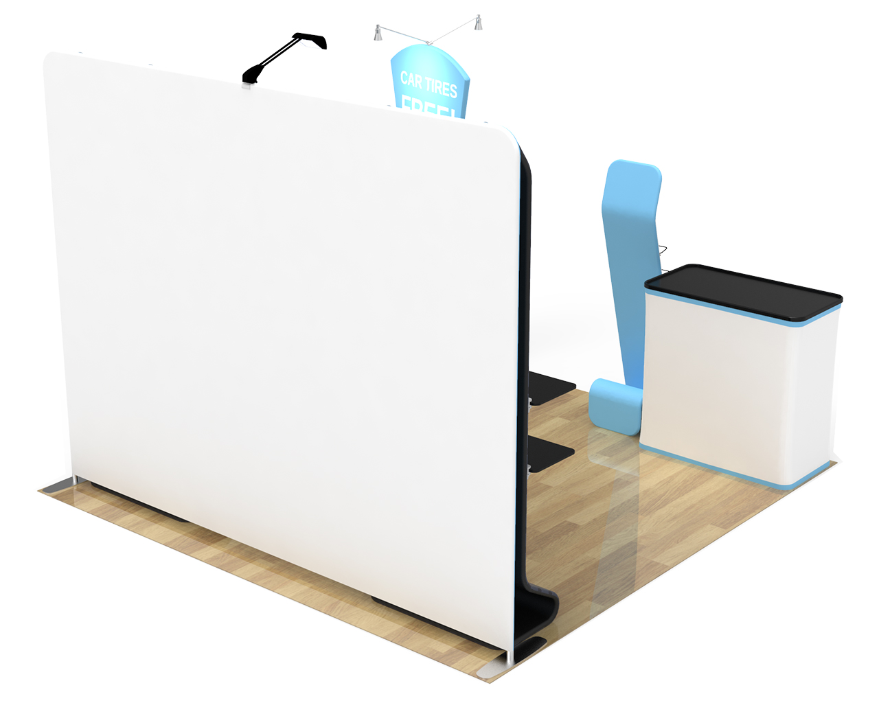 10ft Custom Portable Trade Show Booth Kit W