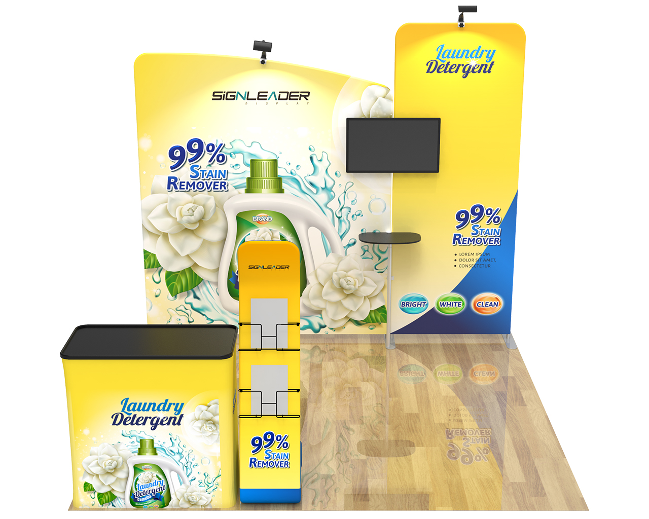 10ft Commercial Portable Custom Trade Show Booth Combo 13