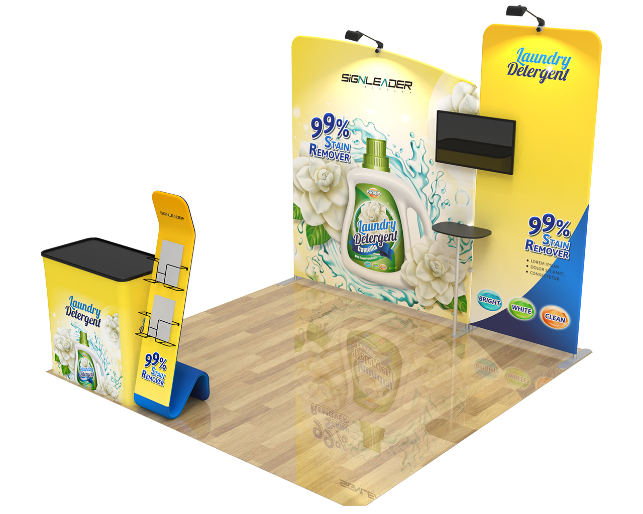 10ft Commercial Portable Custom Trade Show Booth Combo 13