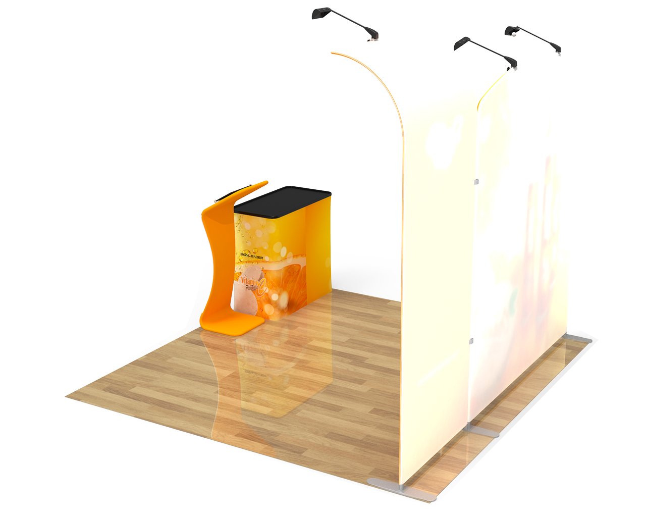 10ft Commercial Portable Custom Trade Show Booth Combo 15