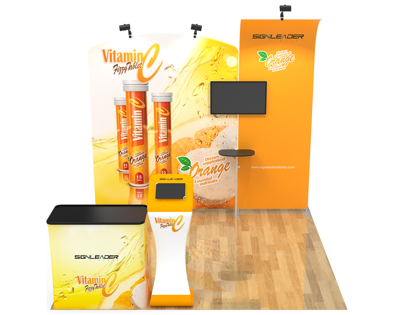 10ft Commercial Portable Custom Trade Show Booth Combo 15