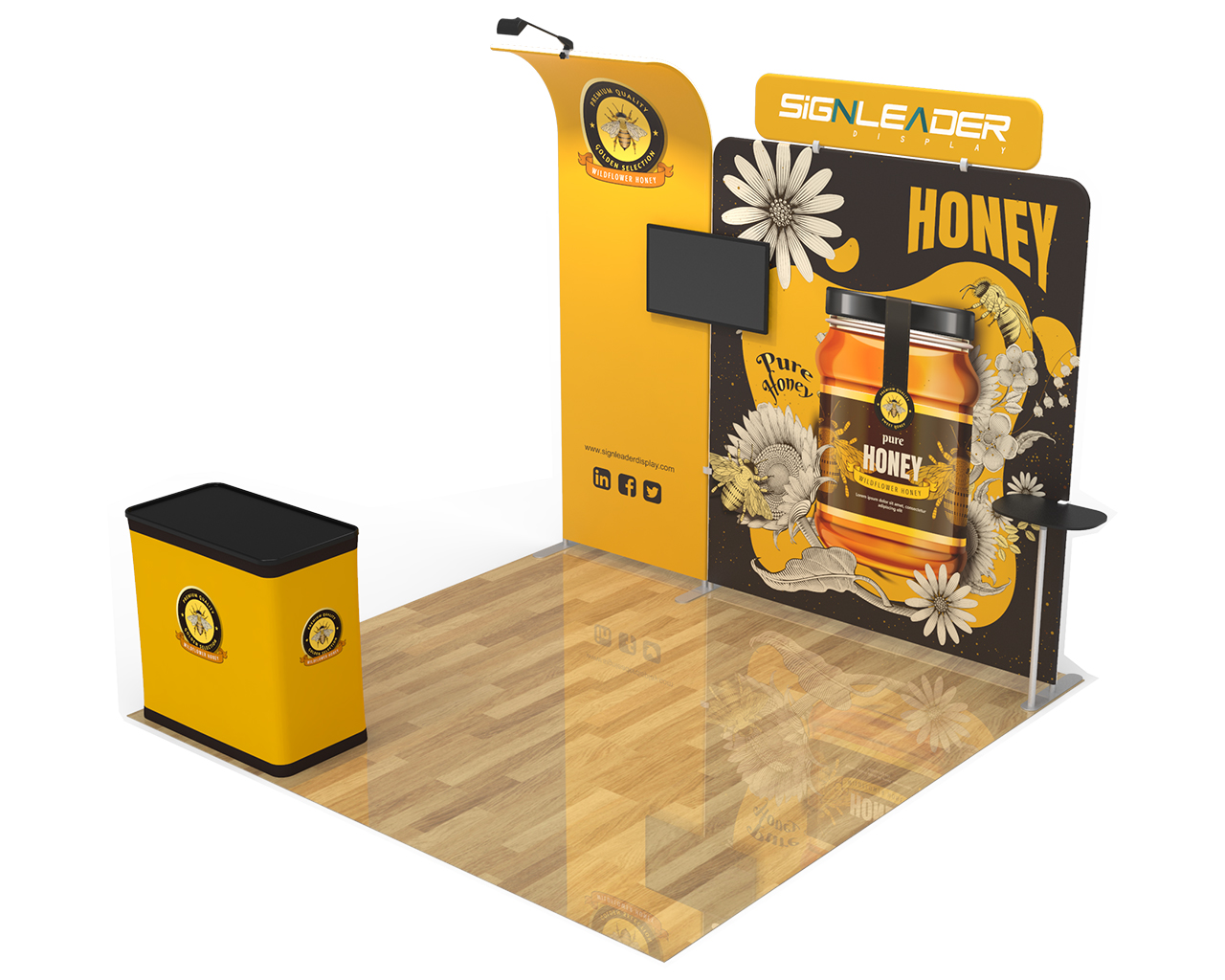 10ft Commercial Portable Custom Trade Show Booth Combo 16