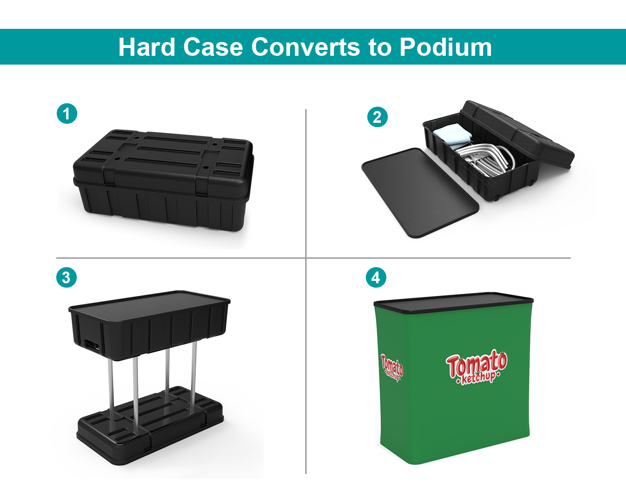 10ft Commercial Portable Custom Trade Show Booth Combo 19