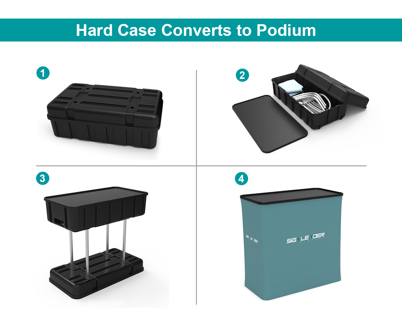 10ft Commercial Portable Custom Trade Show Booth Combo 20
