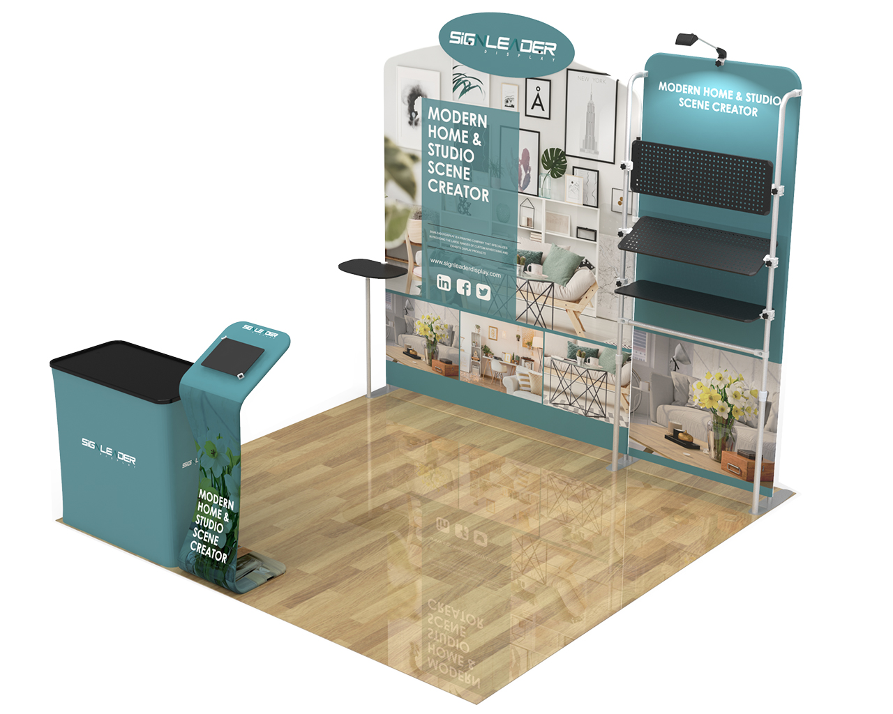 10ft Commercial Portable Custom Trade Show Booth Combo 20