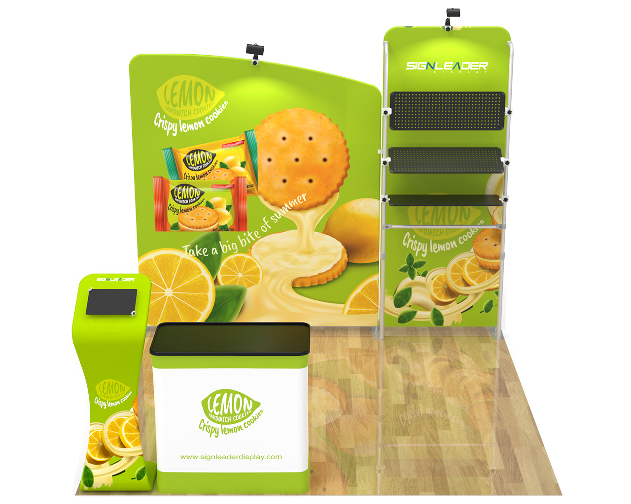 10ft Commercial Portable Custom Trade Show Booth Combo 21