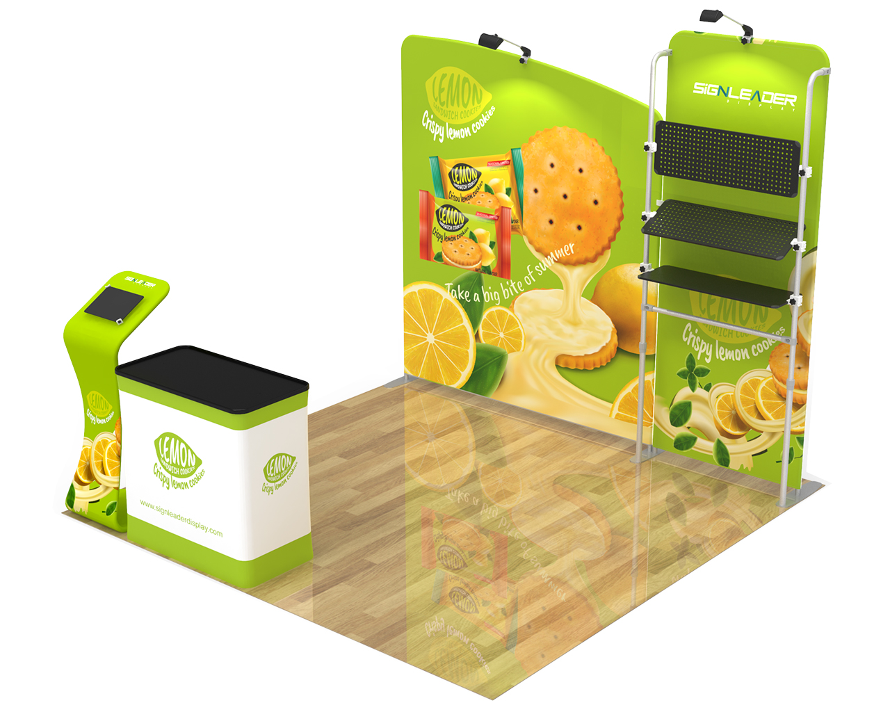10ft Commercial Portable Custom Trade Show Booth Combo 21