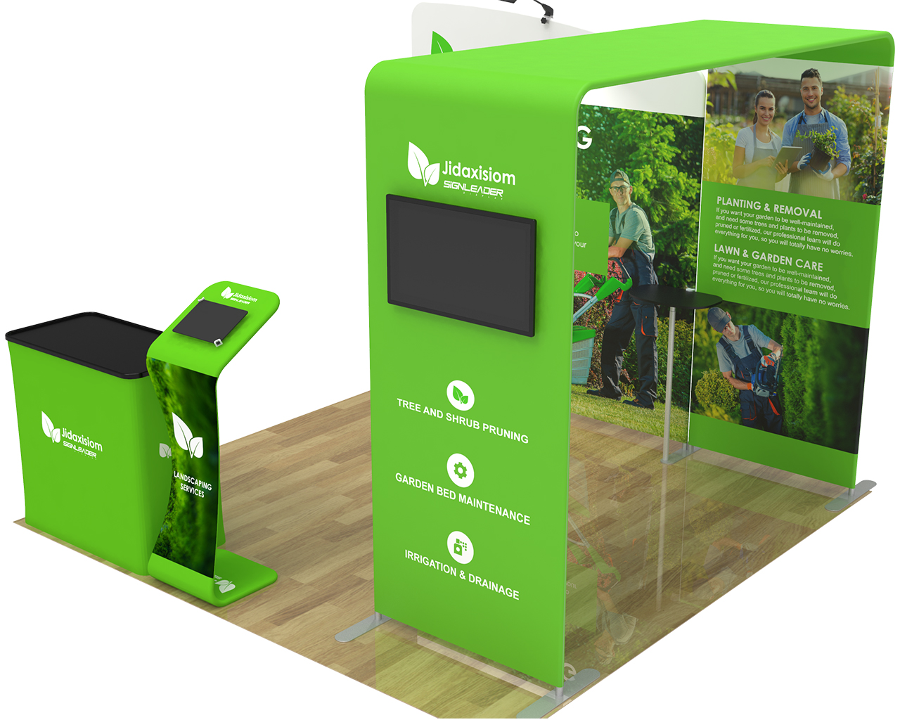 10ft Commercial Portable Custom Trade Show Booth Combo 06