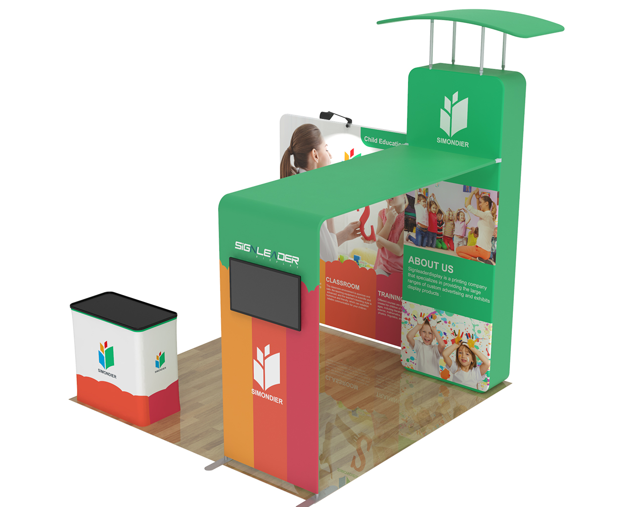 10ft Commercial Portable Custom Trade Show Booth Combo 07