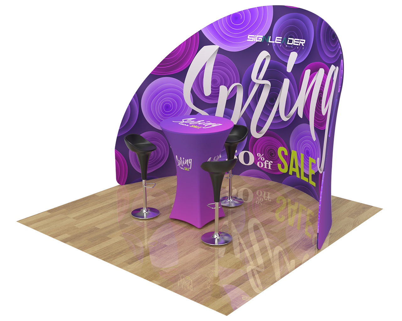 10ft Commercial Portable Custom Trade Show Booth Combo 10