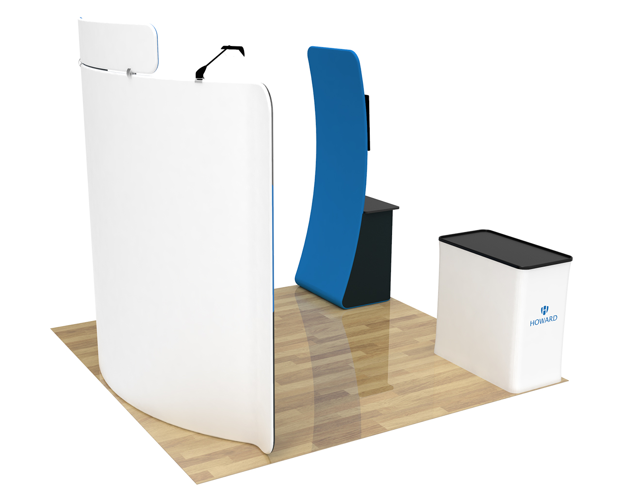 10ft Curved Portable Trade Show Booth Kit 26