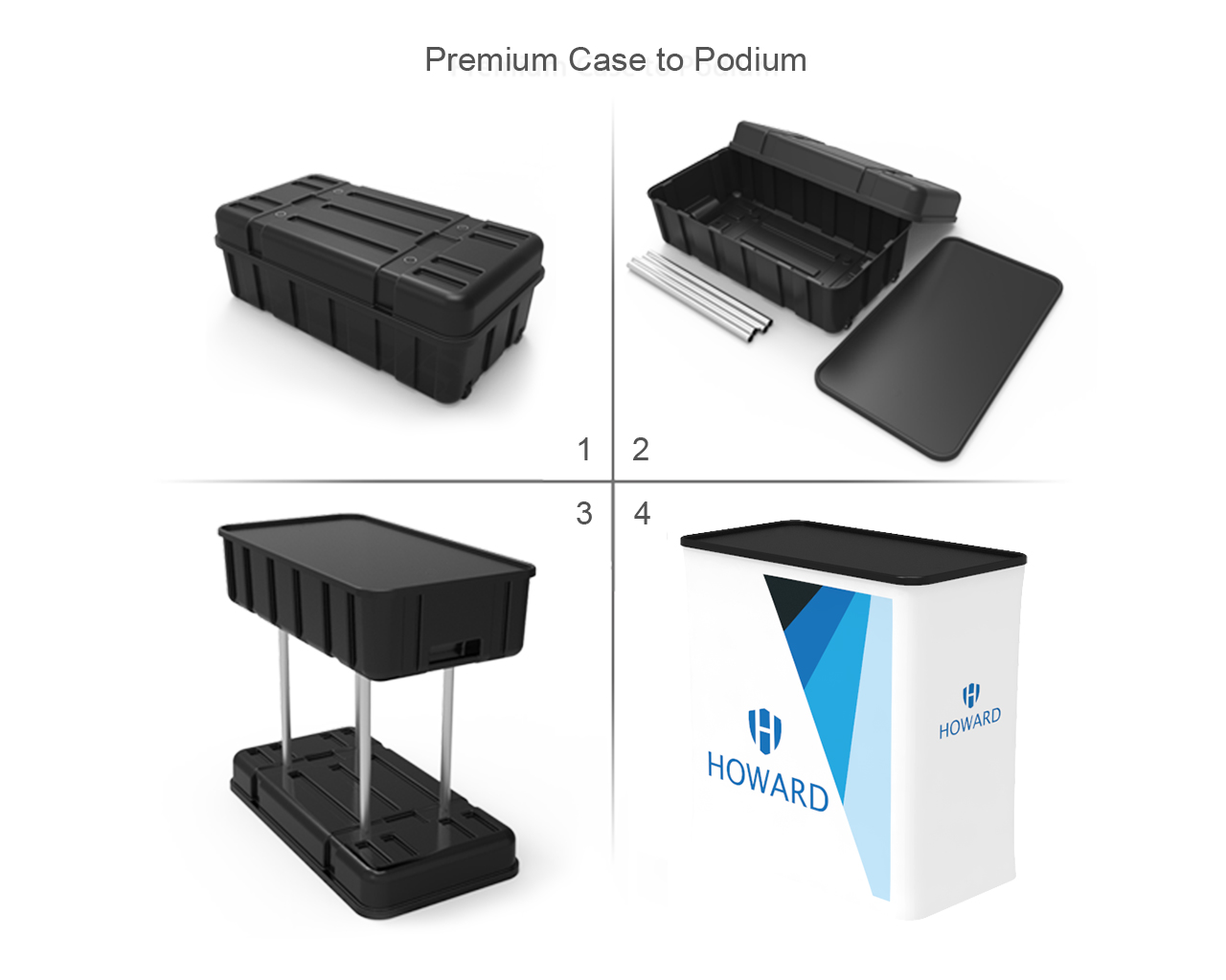 10ft Curved Portable Trade Show Booth Kit 26