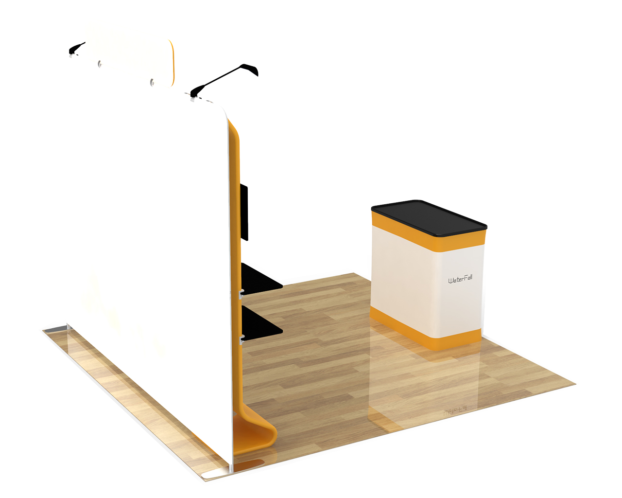 10ft Straight Portable Trade Show Booth Kit 17