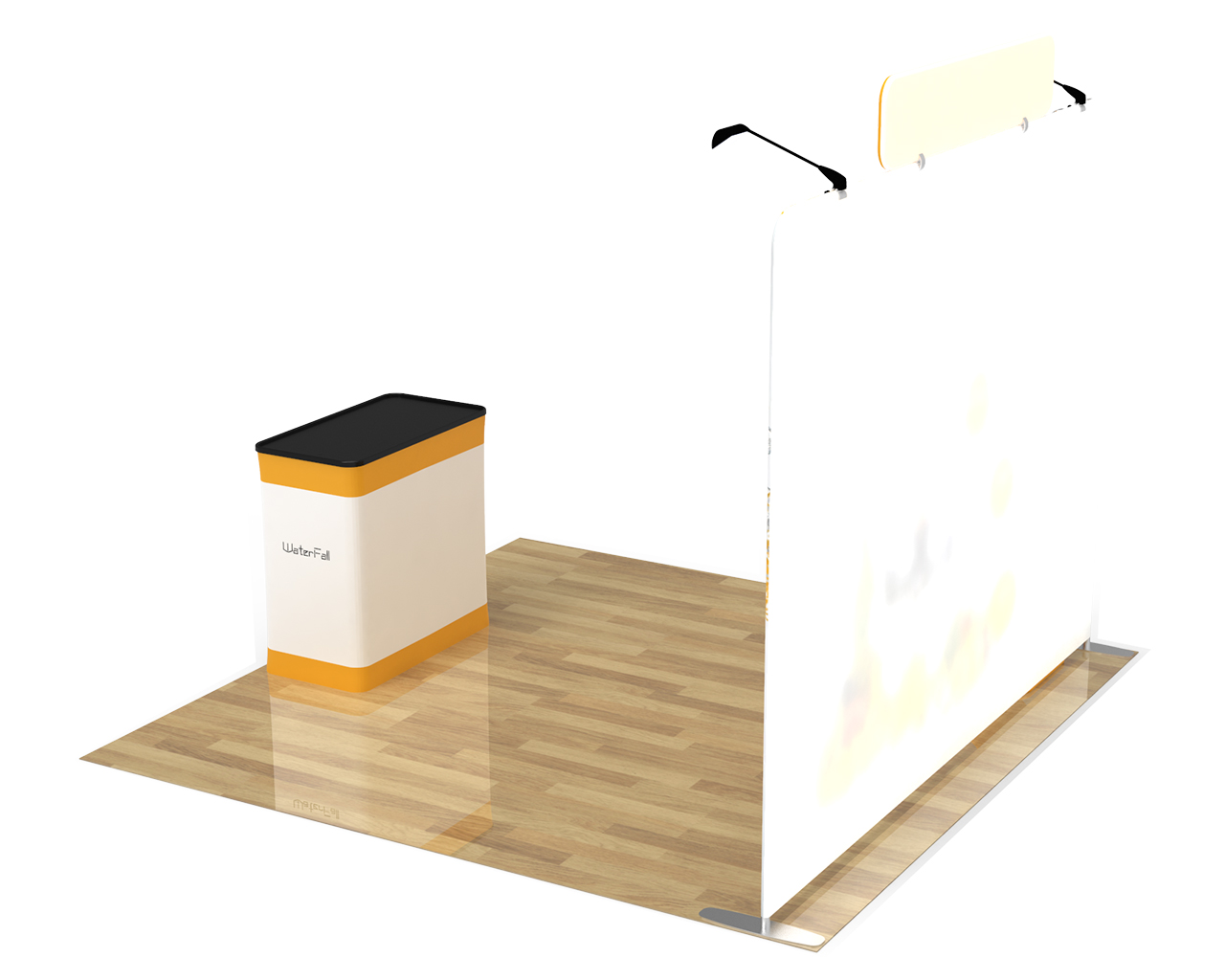 10ft Straight Portable Trade Show Booth Kit 17