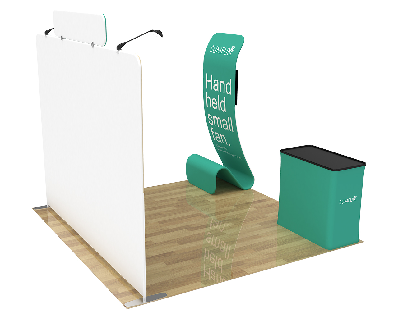 10ft Straight Portable Trade Show Booth Kit 25