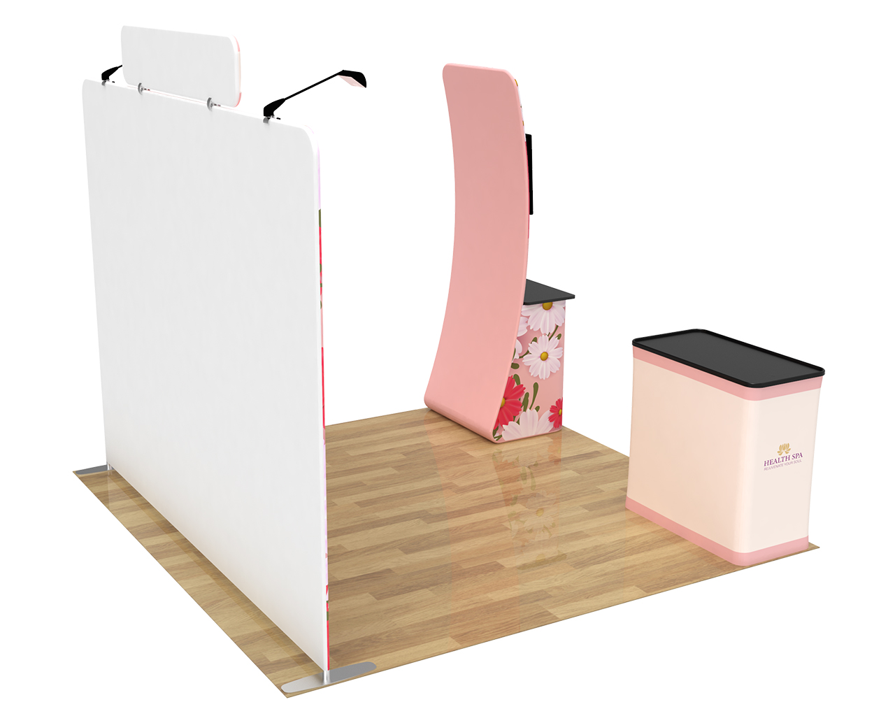 10ft Straight Portable Trade Show Booth Kit 27