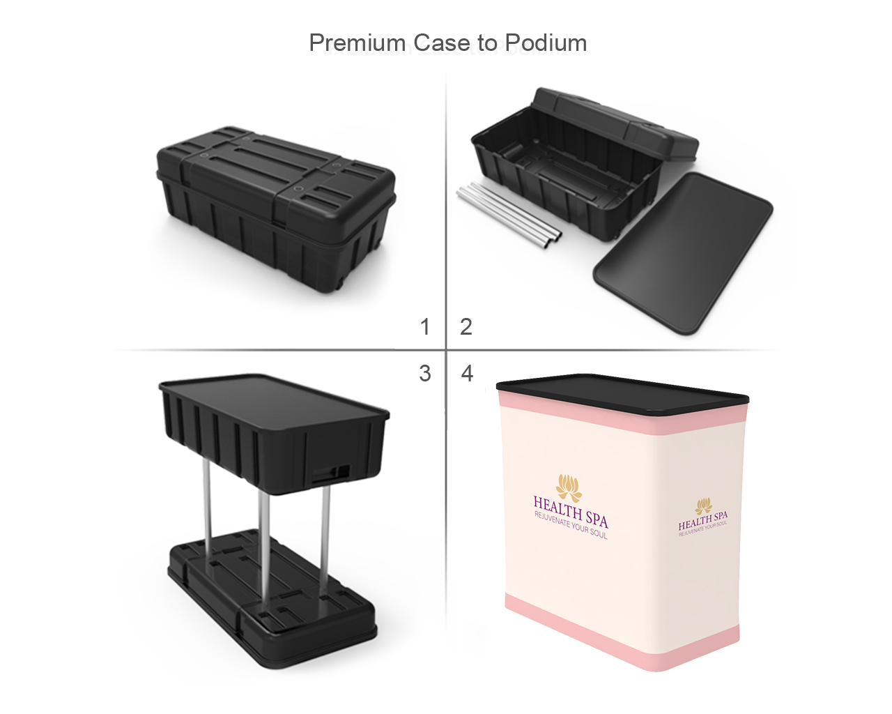 10ft Straight Portable Trade Show Booth Kit 27