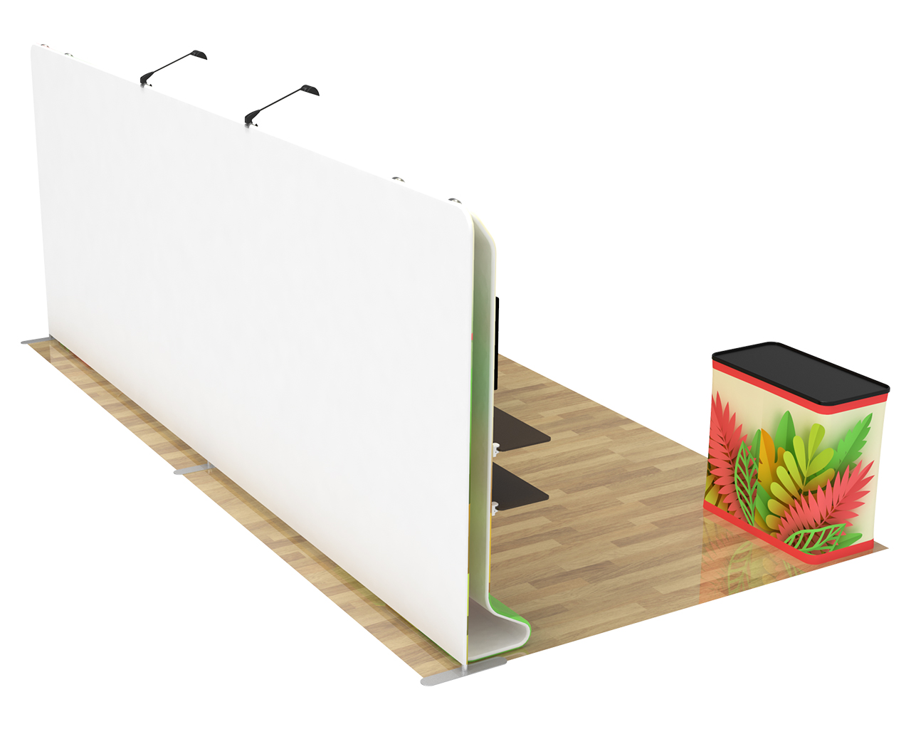 10x20ft Commercial Custom Trade Show Booth Combo A