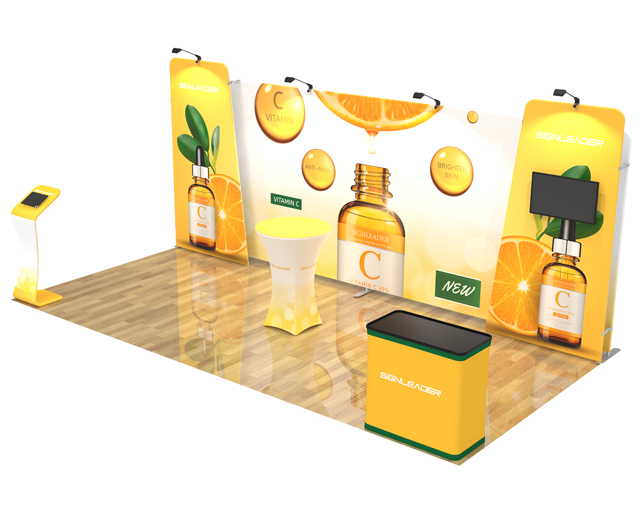 10x20ft Commercial Custom Trade Show Booth Combo B