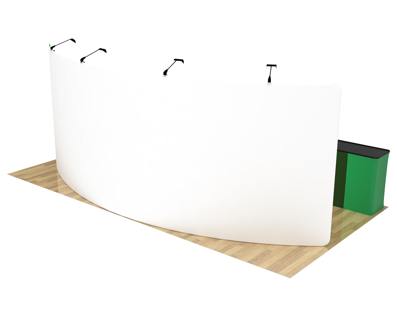 10x20ft Commercial Custom Trade Show Booth Combo E