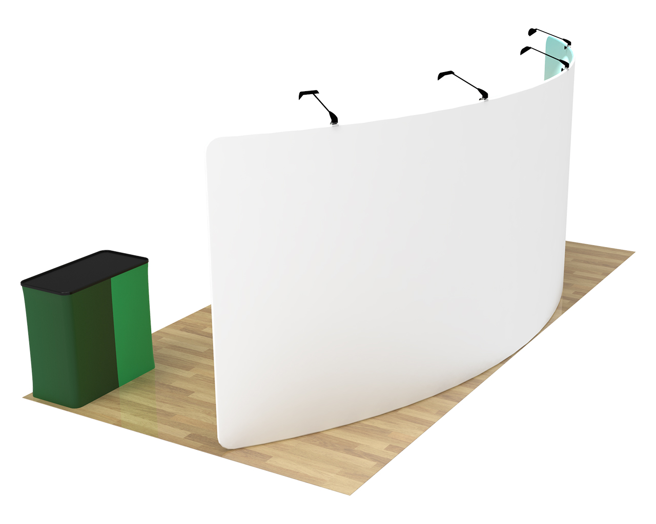 10x20ft Commercial Custom Trade Show Booth Combo E