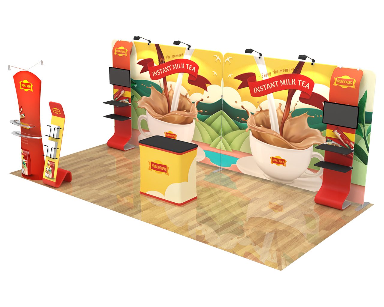 10x20ft Commercial Custom Trade Show Booth Combo I