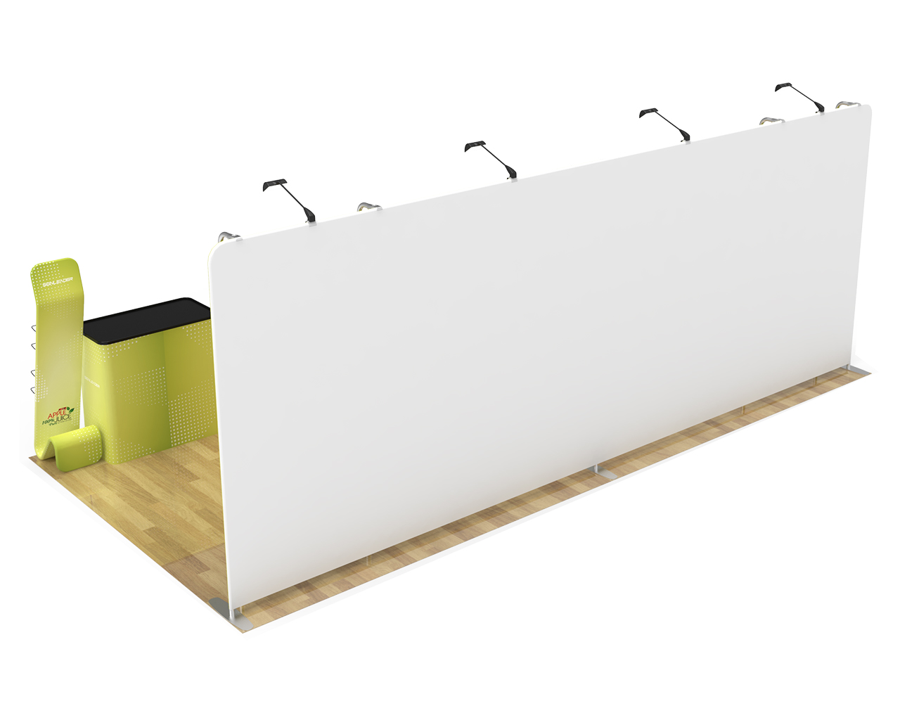 10x20ft Commercial Custom Trade Show Booth Combo M