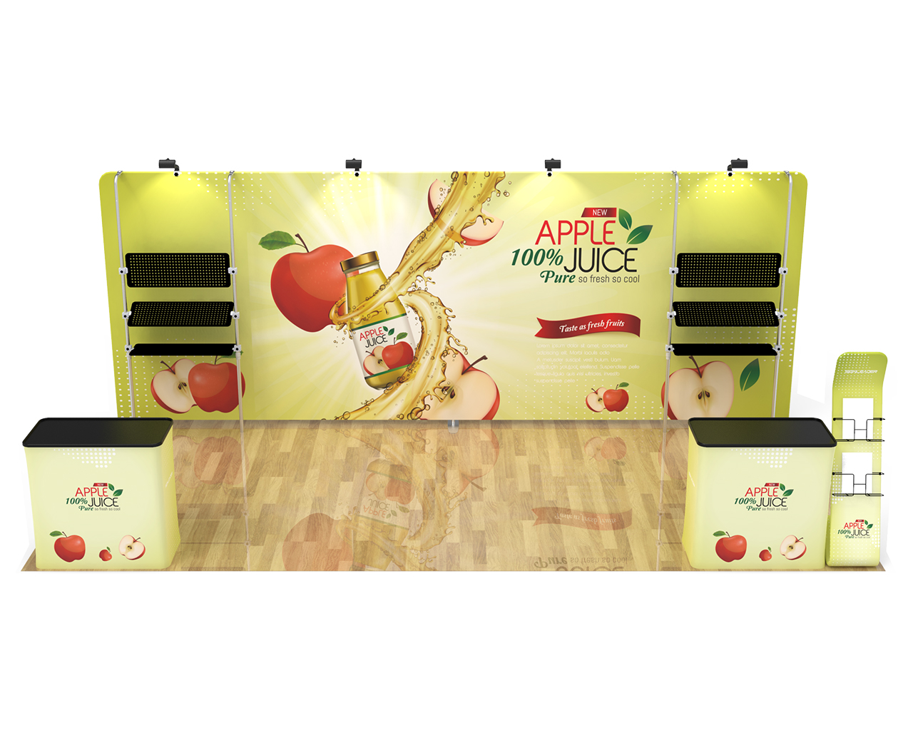 10x20ft Commercial Custom Trade Show Booth Combo M