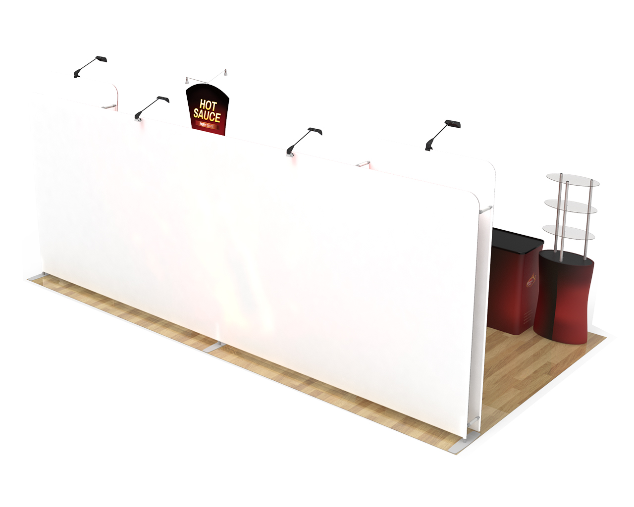 10x20ft Commercial Custom Trade Show Booth Combo O