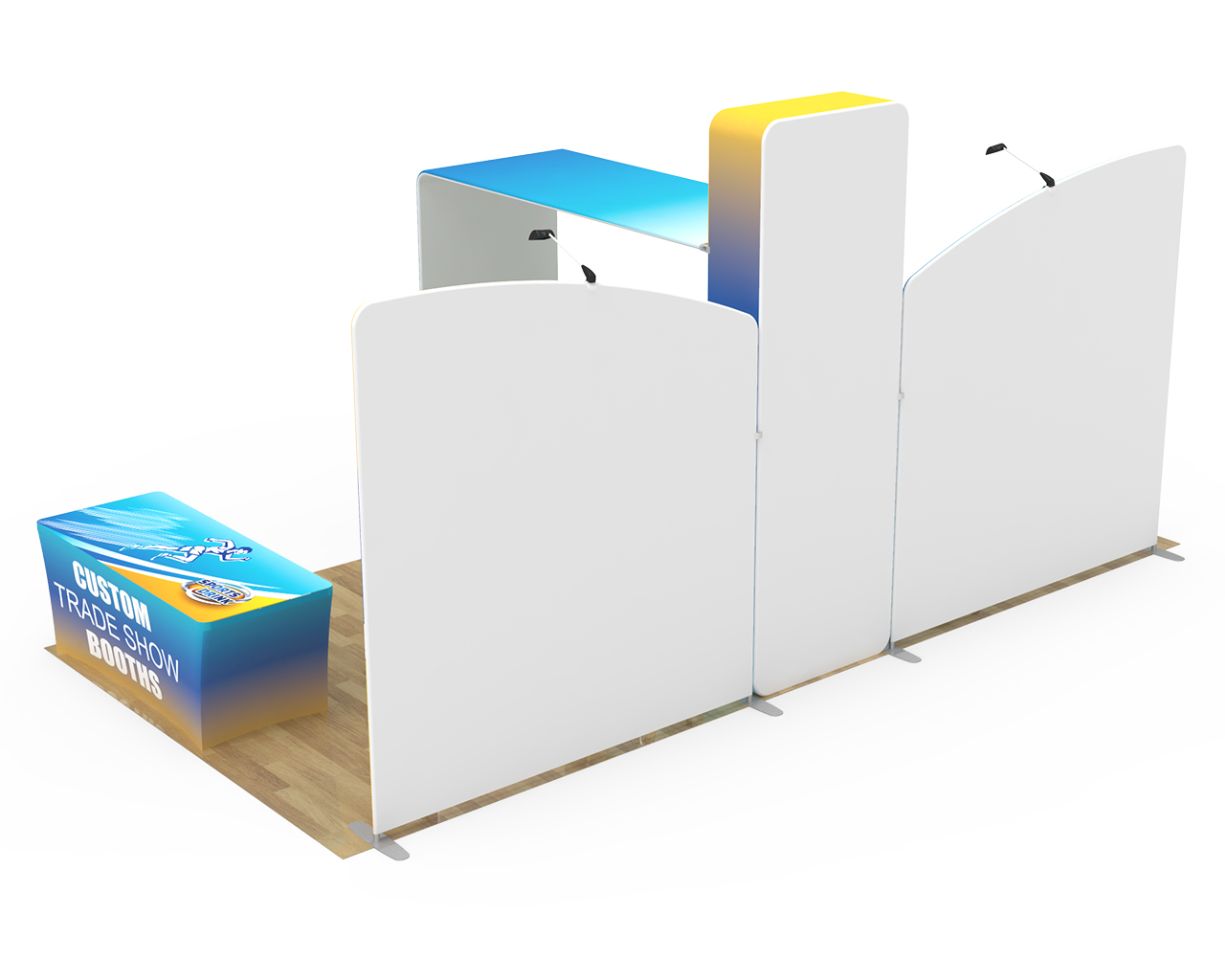 10x20ft Commercial Custom Trade Show Booth Combo Q