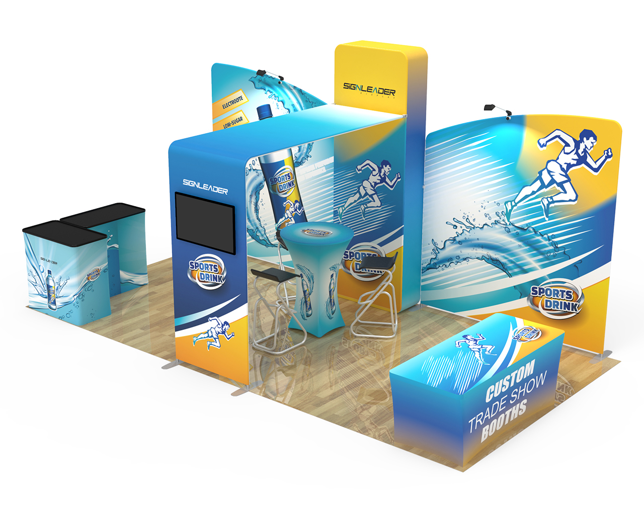 10x20ft Commercial Custom Trade Show Booth Combo Q