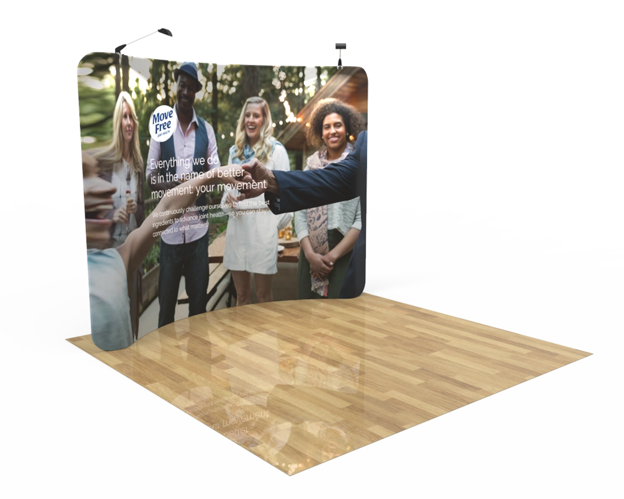 10ft Curved Tension Fabric Display