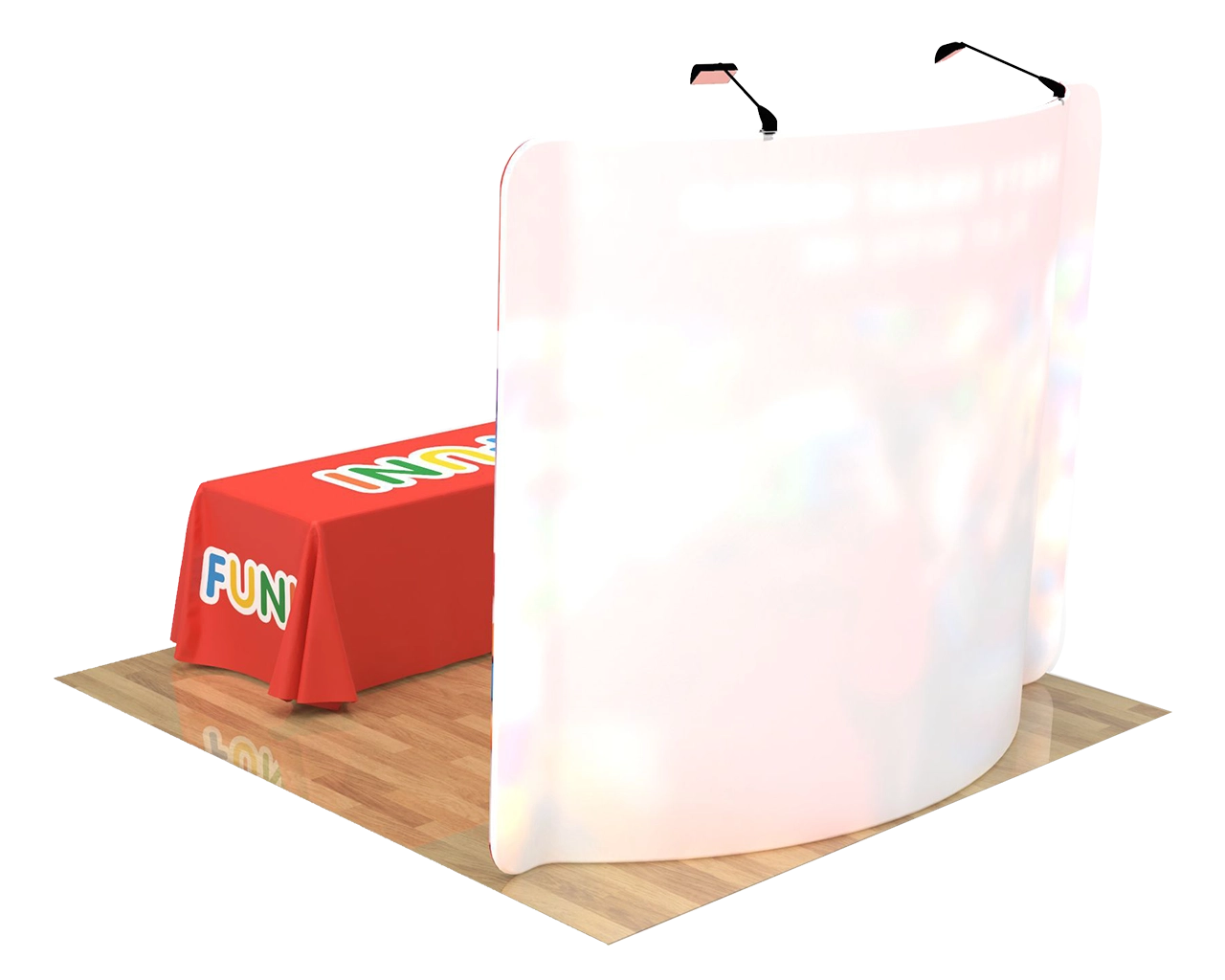 10ft Curved Portable Trade Show Booth Kit 02