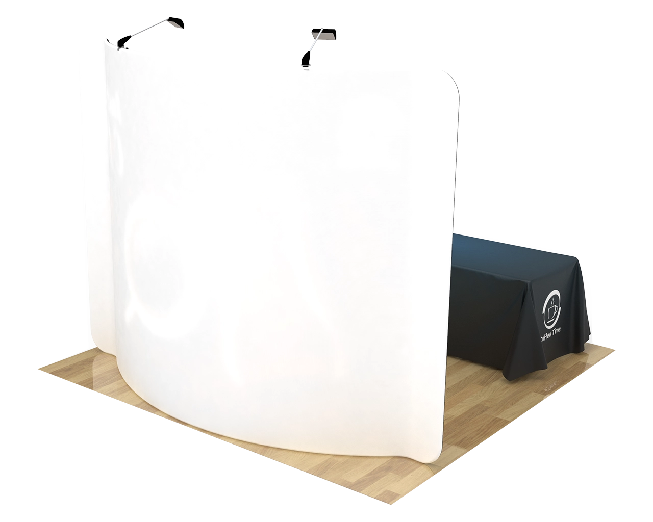 10ft Curved Portable Trade Show Booth Kit 03