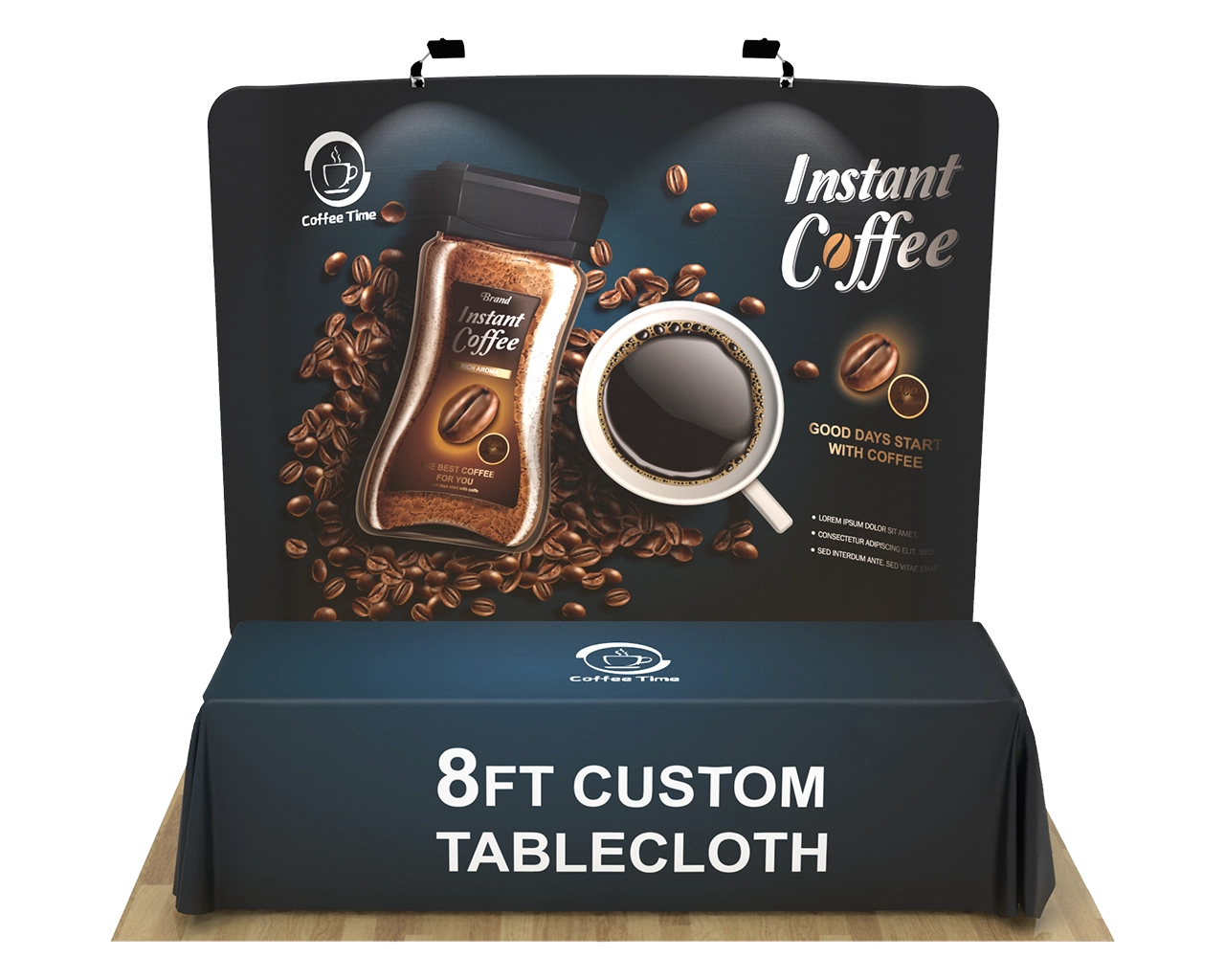 10ft Curved Portable Trade Show Booth Kit 03