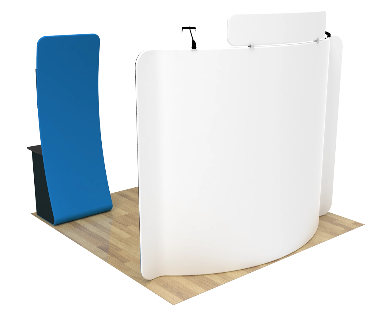 10ft Curved Portable Trade Show Booth Kit 26