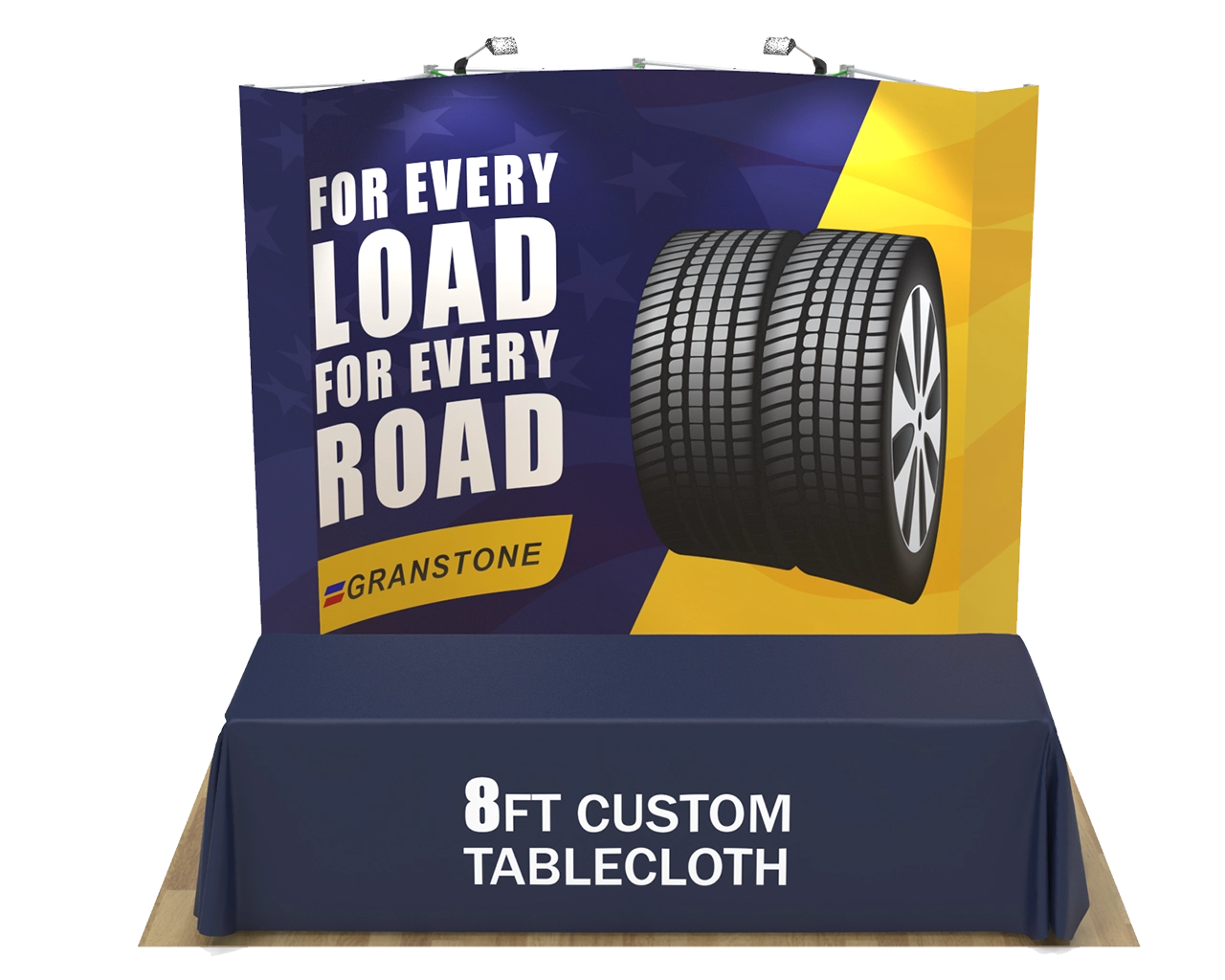 10ft Curved Velcro Portable Trade Show Booth Kit 12