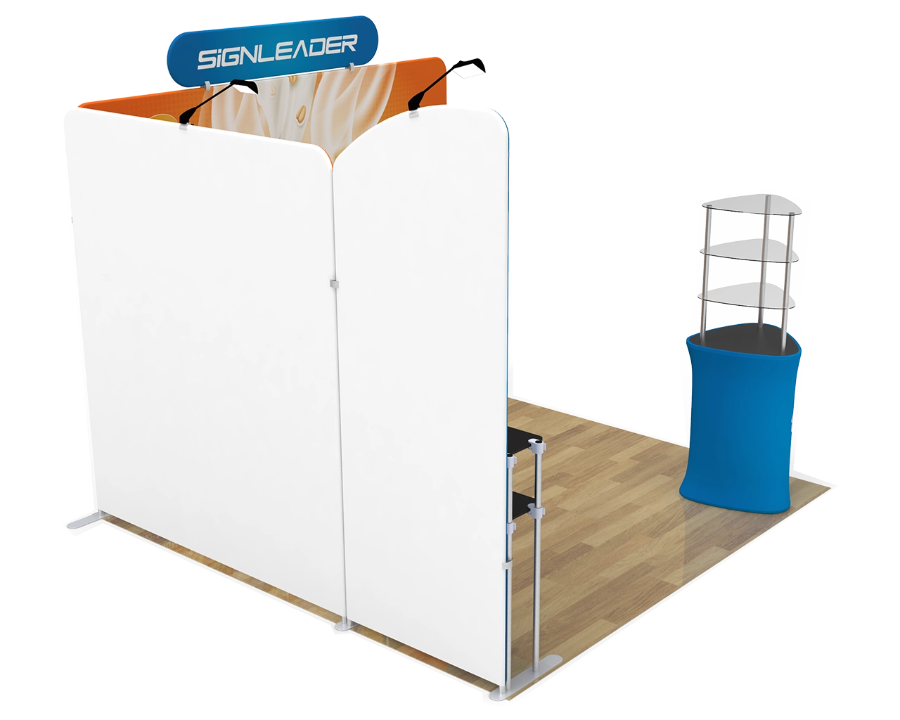 10ft Custom Portable Trade Show Booth Kit T