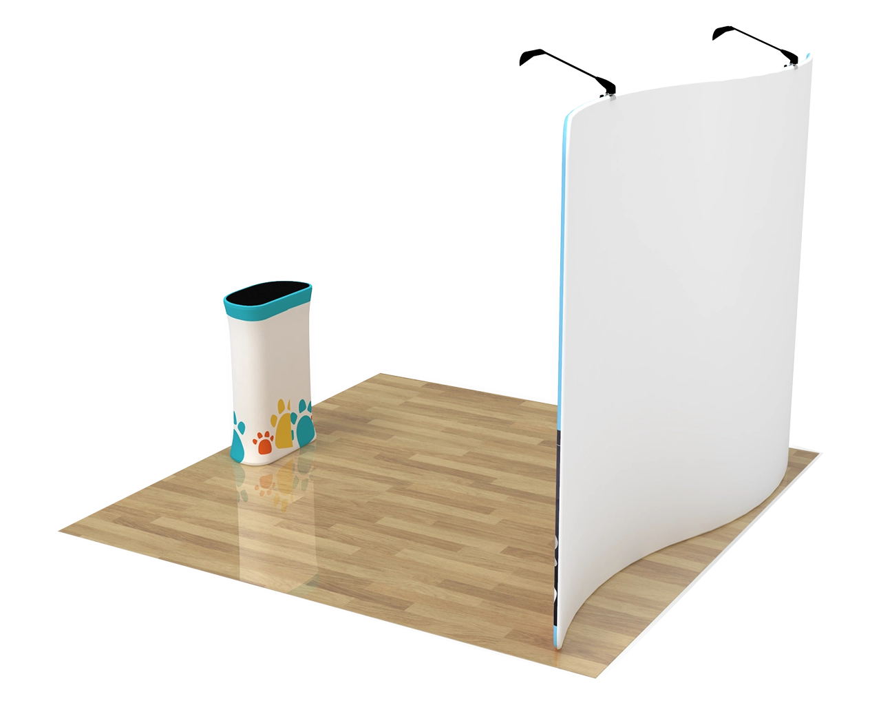 10ft S Shape Portable Trade Show Booth Kit 07