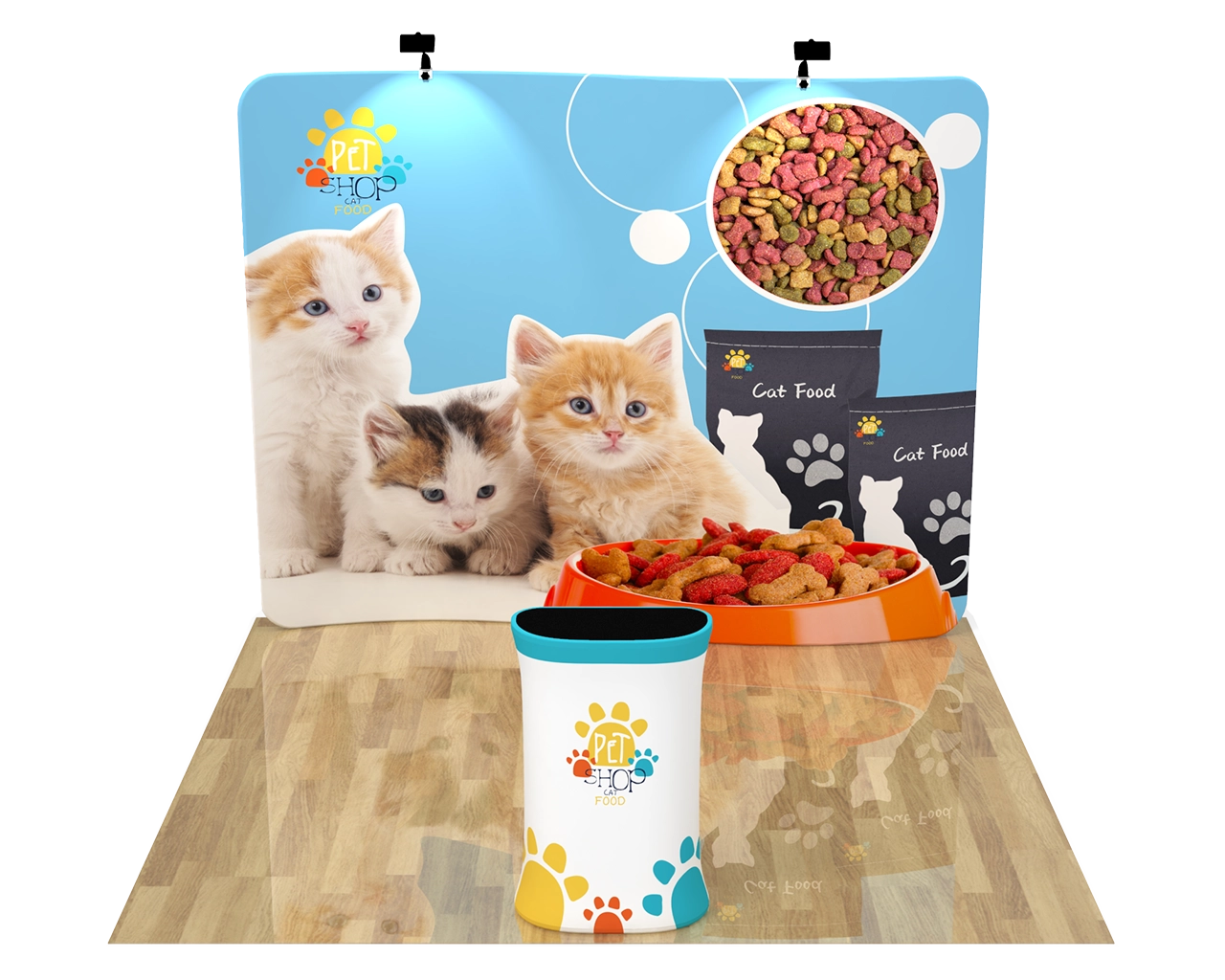10ft S Shape Portable Trade Show Booth Kit 07