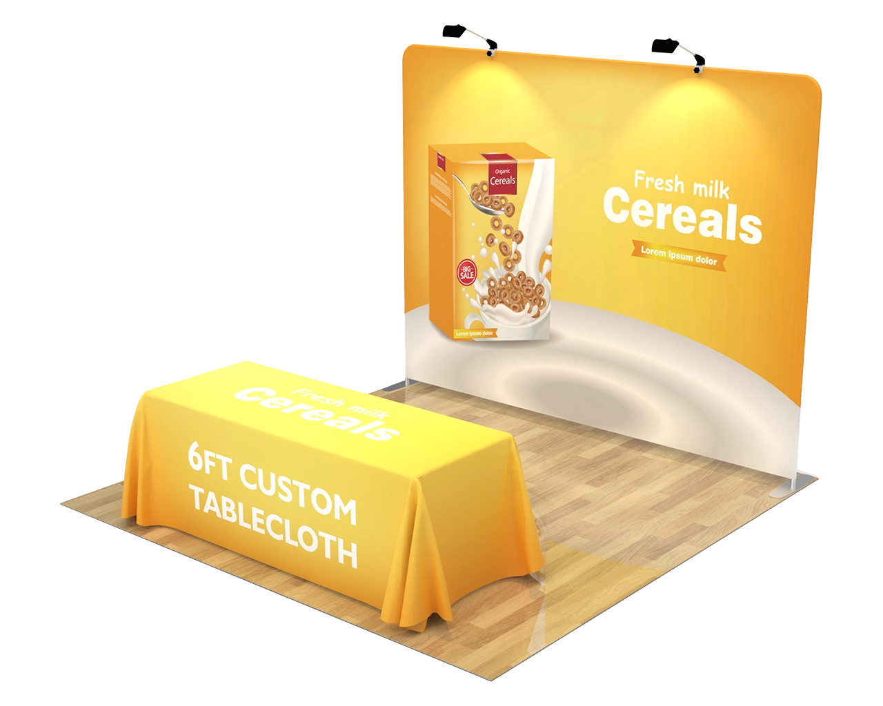 10ft Straight Portable Trade Show Booth Kit 05